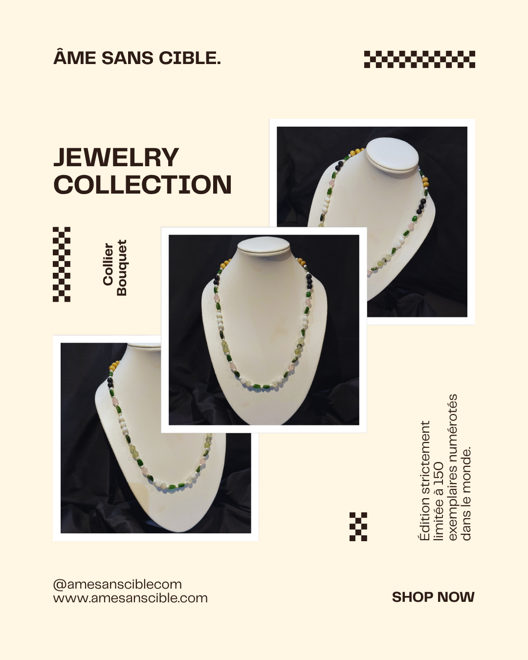 Collier Bouquet – ÂME SANS CIBLE (Édition Limitée)