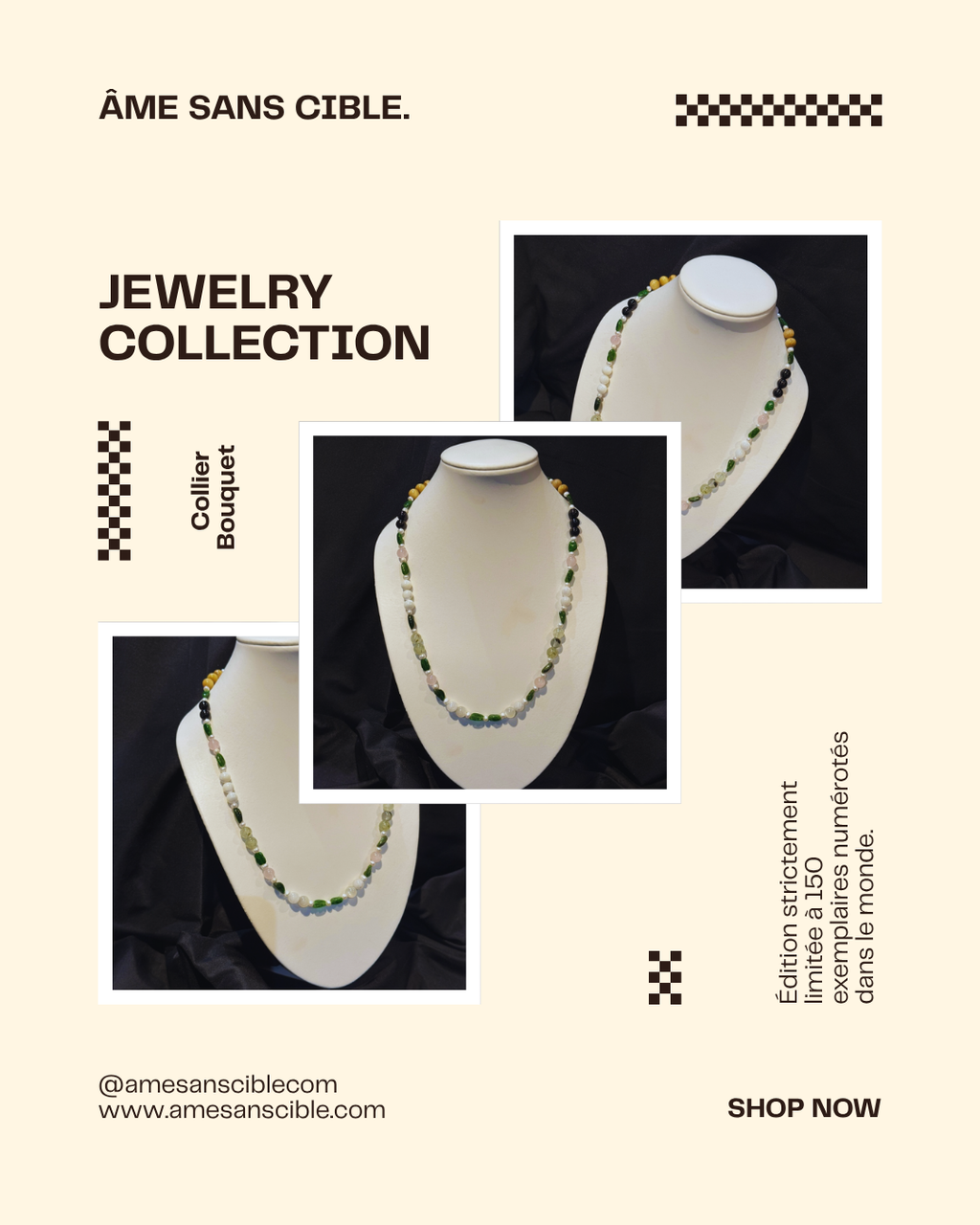 Collier Bouquet – ÂME SANS CIBLE (Édition Limitée)