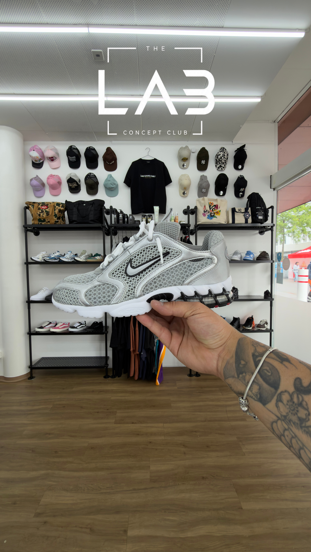 Nike Air Zoom Spiridon Cage 2 Prata Metálico