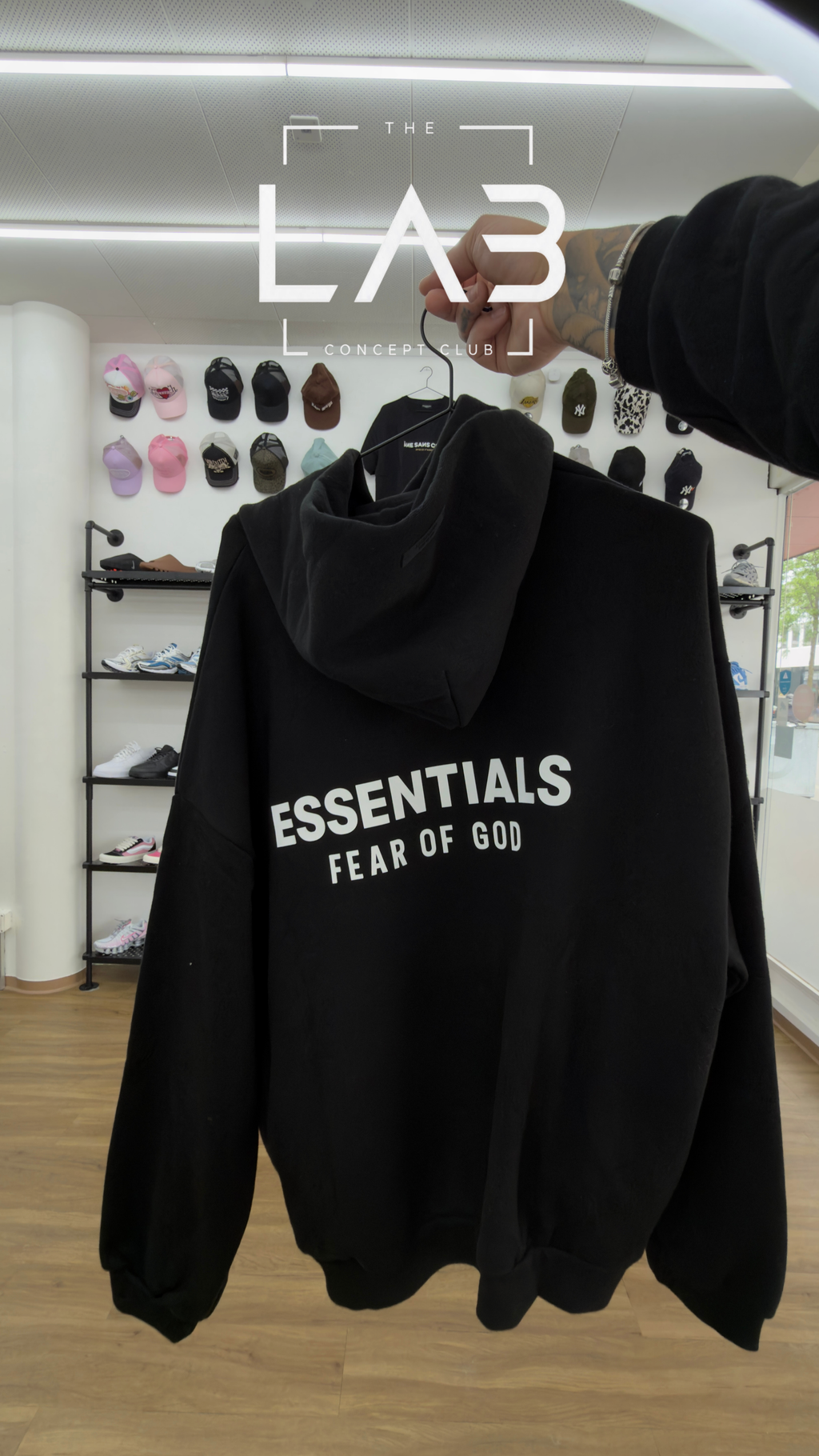 Hoodie Fear of God Essentials Fleece Hoodie Black