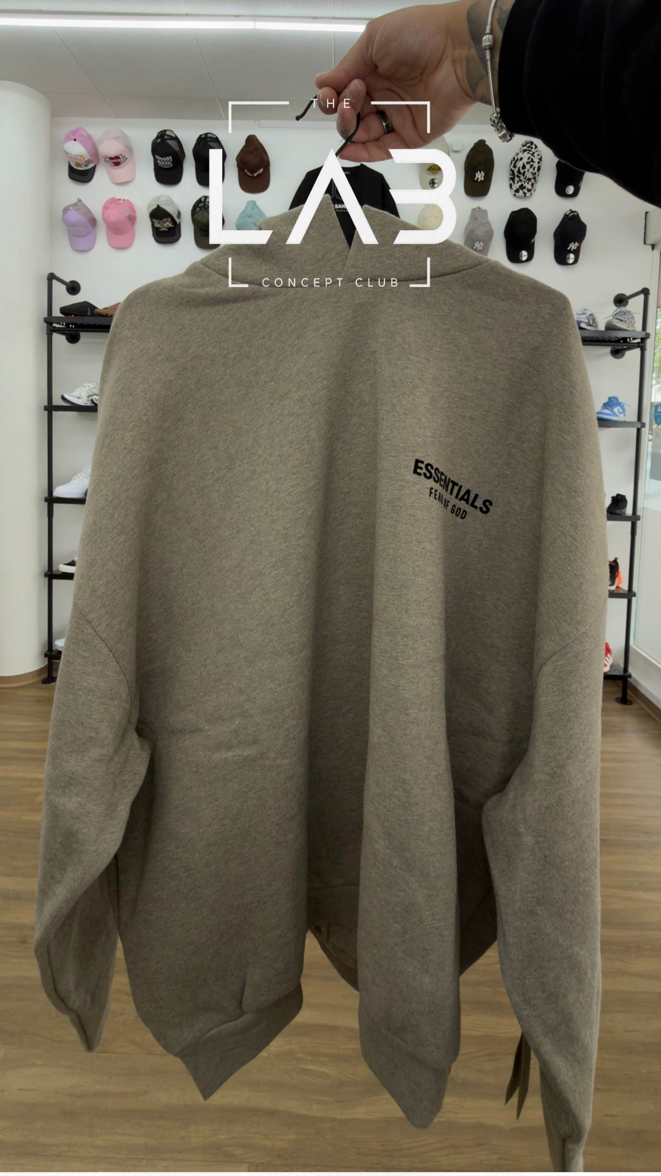 Hoodie Fear of God Essentials Fleece Hoodie Heather Grey