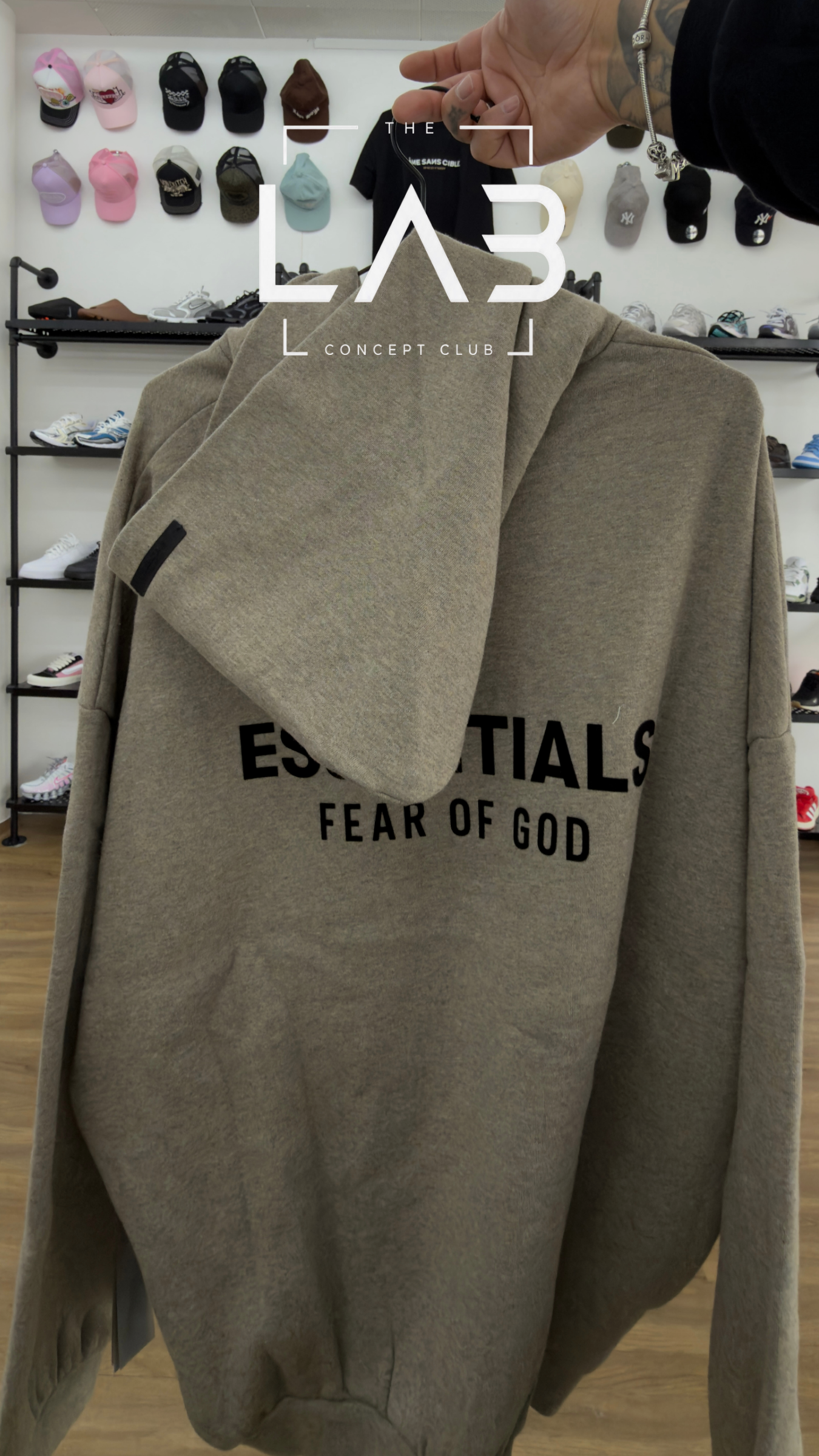 Hoodie Fear of God Essentials Fleece Hoodie Heather Grey