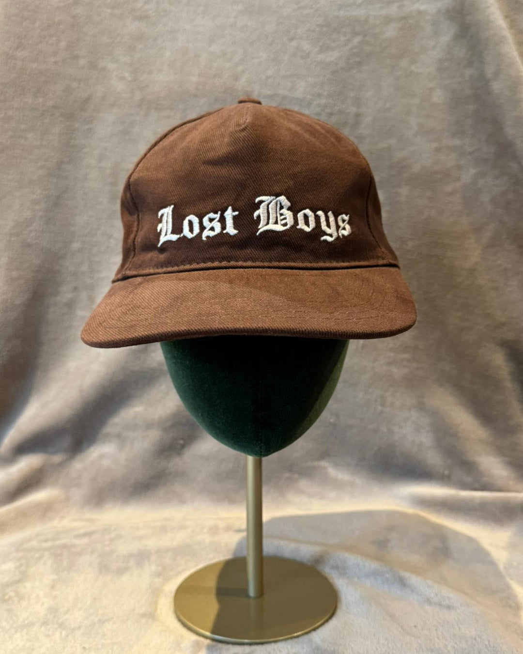 LOST BOYS Brown Script