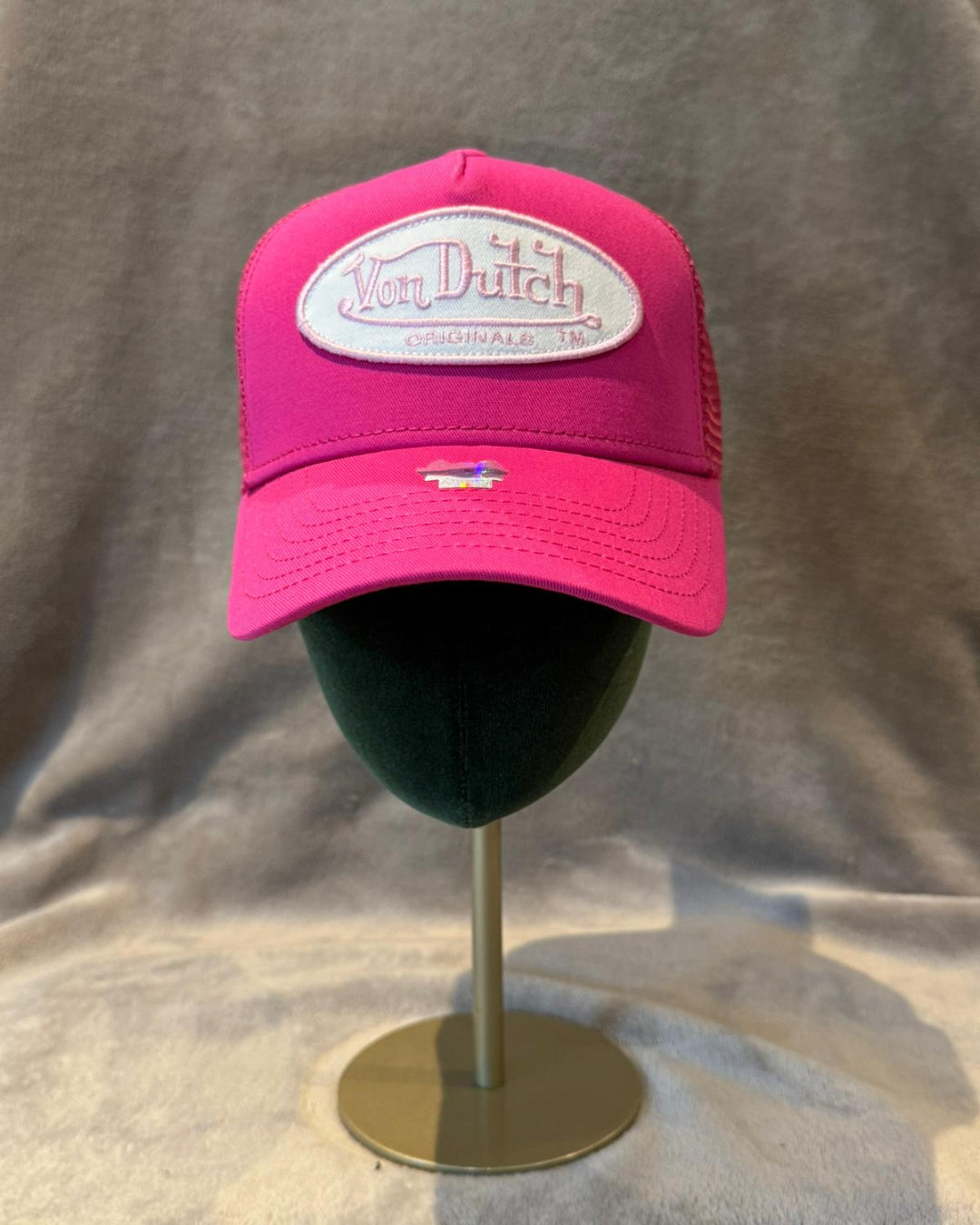 Von Dutch Originals Pink Full Mesh Logo